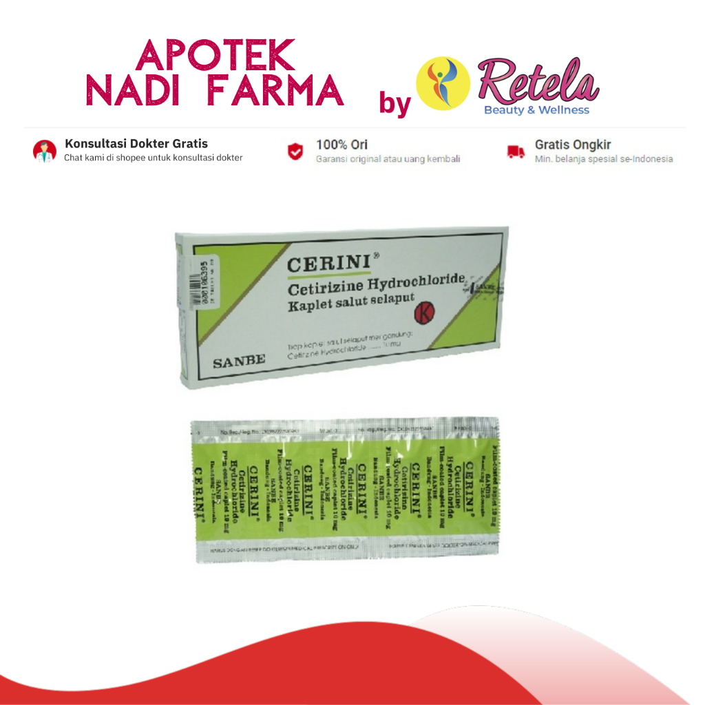 CERINI 10MG 1 STRIP 10 TABLET