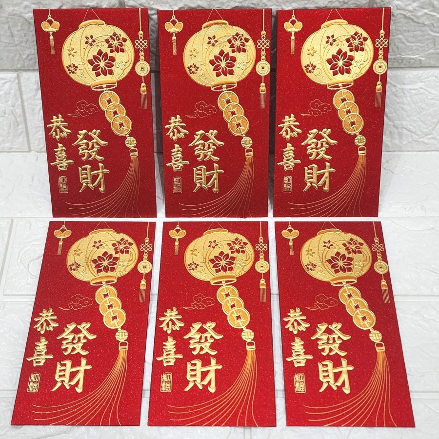 

Amplop angpao hongbao netral imlek ulang tahun gongxifacai