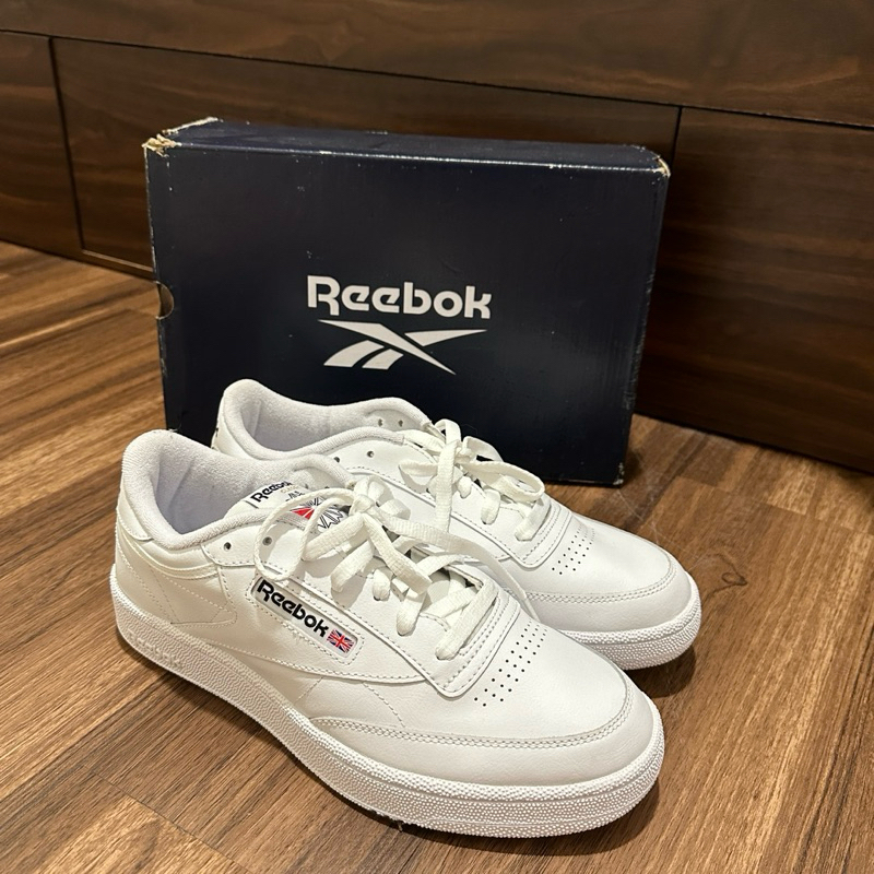 Sepatu Reebok Club C 85 Original All White Vintage Olahraga Sport Sneakers NEW BARU (Preloved/Used/S