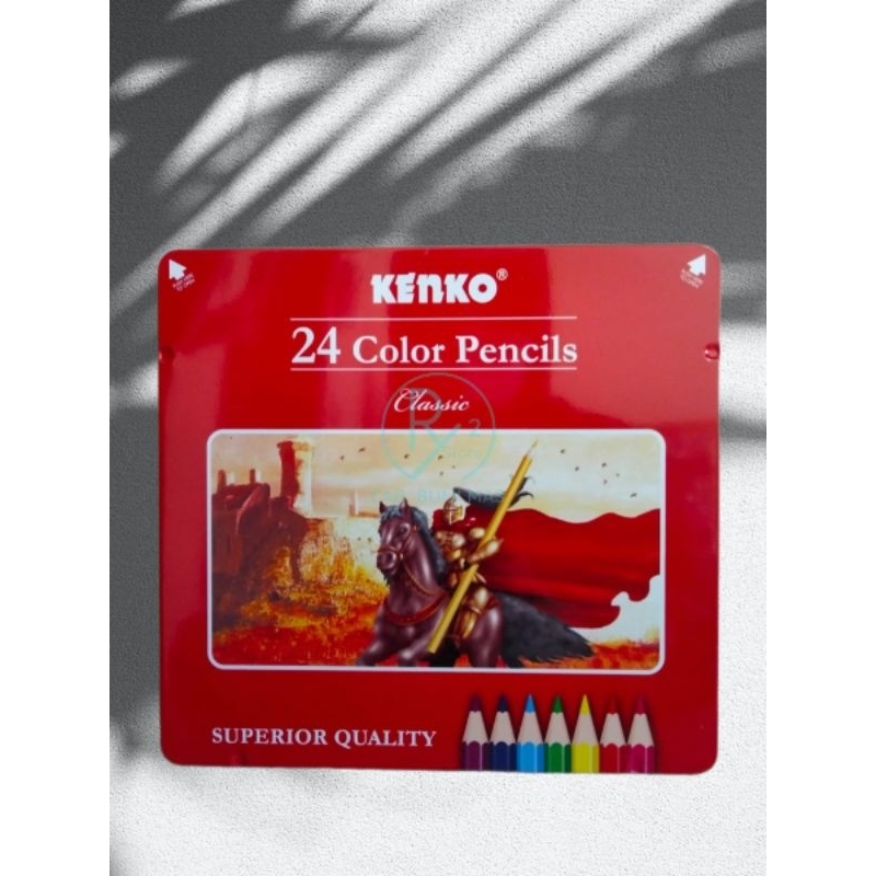 

(1 PCS) PENSIL WARNA KENKO 24W KALENG PANJANG