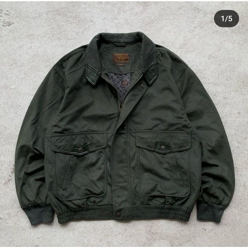 flight jacket suede