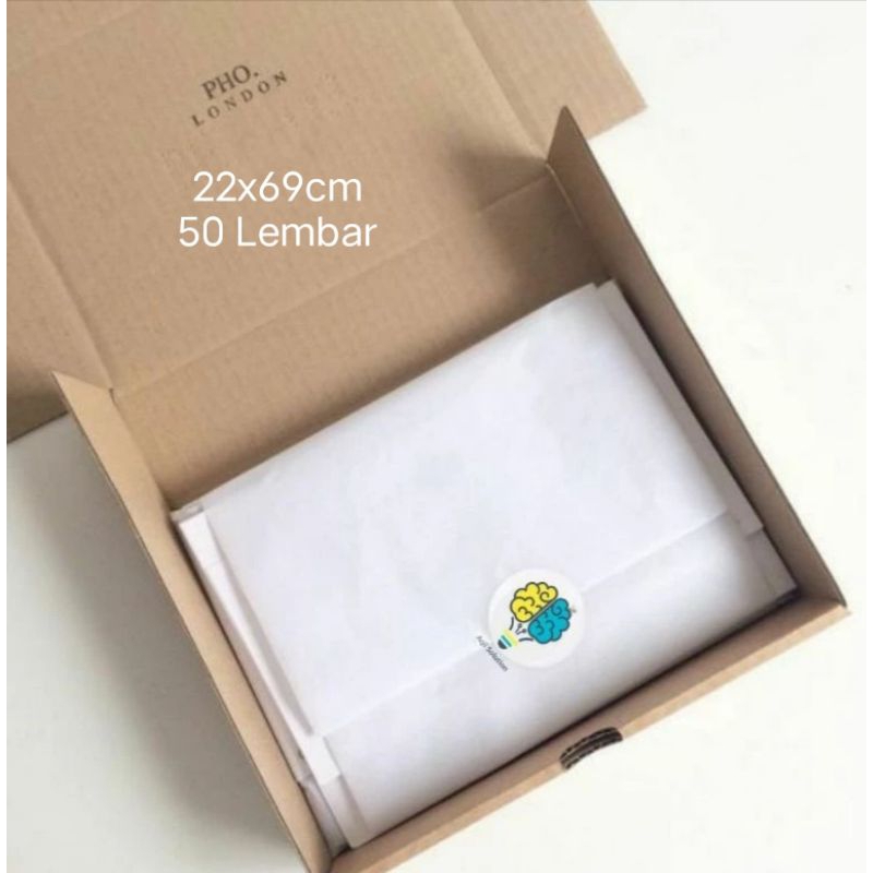 

50pc Paper Wrap Kertas Doorslag Kertas Hampers Kertas Pembungkus Sepatu