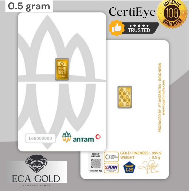 Emas LM Antam 0.5 gram