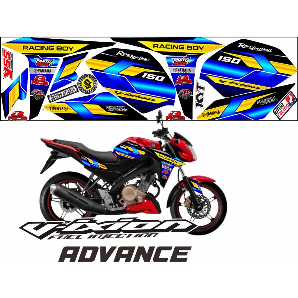 striping vixion advance variasi stiker vixion stiker motif advance