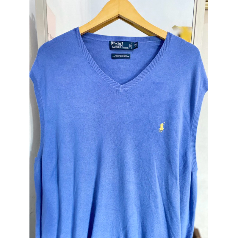 Polo Ralph Lauren Vest Baby Blue Preloved