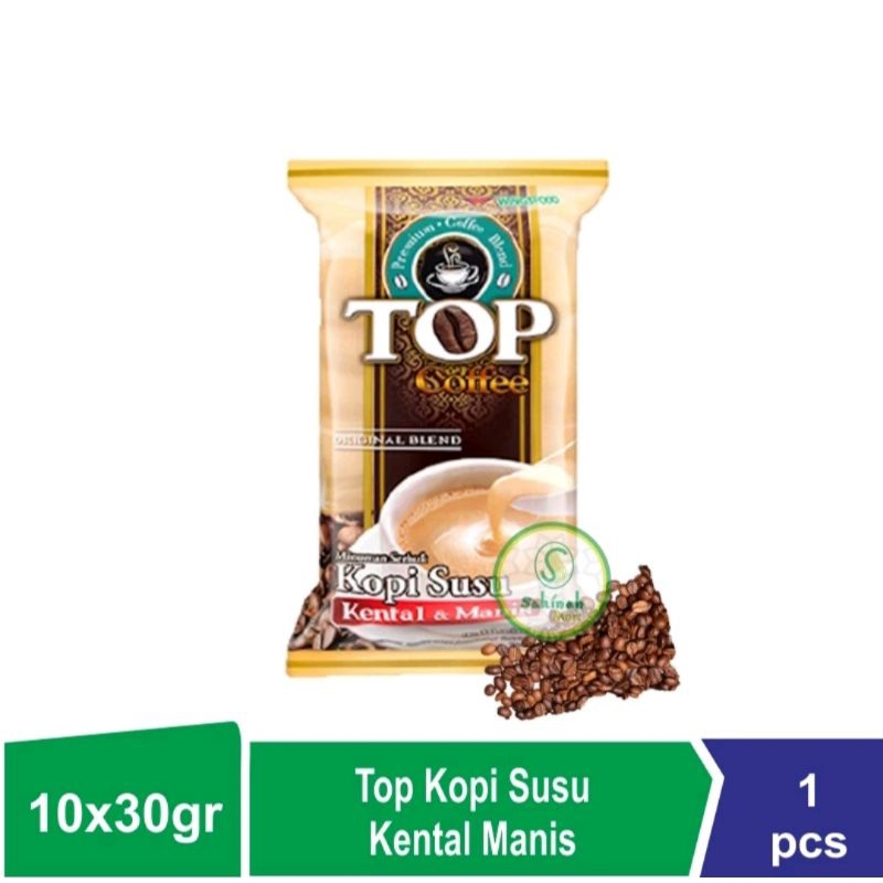 

TOP KOPI SUSU KENTAL MANIS KEMASAN ISI 10 SACHET