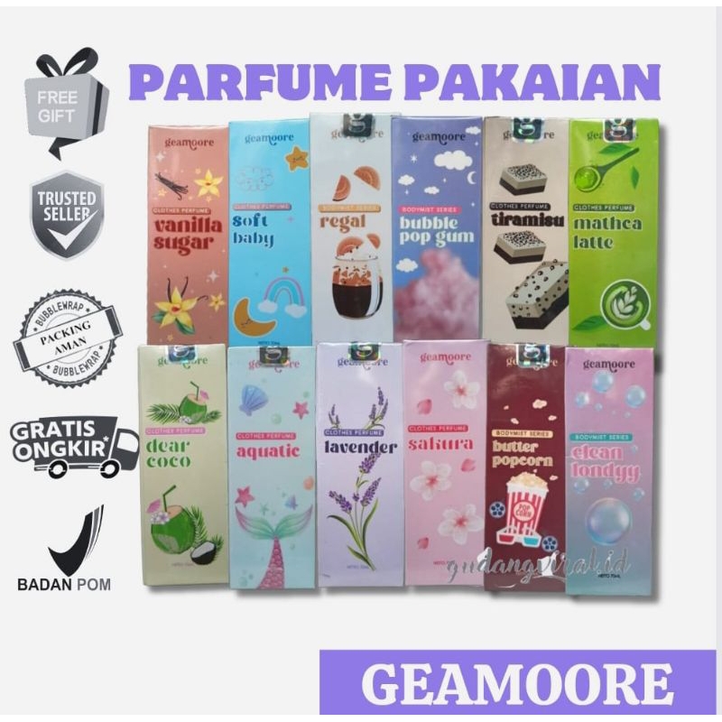 ❤️GV❤️GEAMOORE PARFUME CLOTHES 70ML PARFUM PAKAIAN GEAMOORE