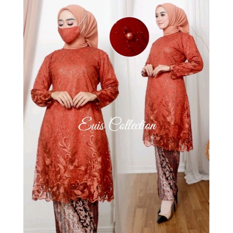 Bj Kbaya Brukat One Set Kebsya Lamaran Kwbaya Janggan Kabaya Wisuda Tunangan Krbaya Bridesmaid Moder