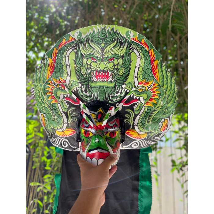 barongan devil spon dihiasi gondel celana barongan / barongan anak caplokan kain panjang anak anak d