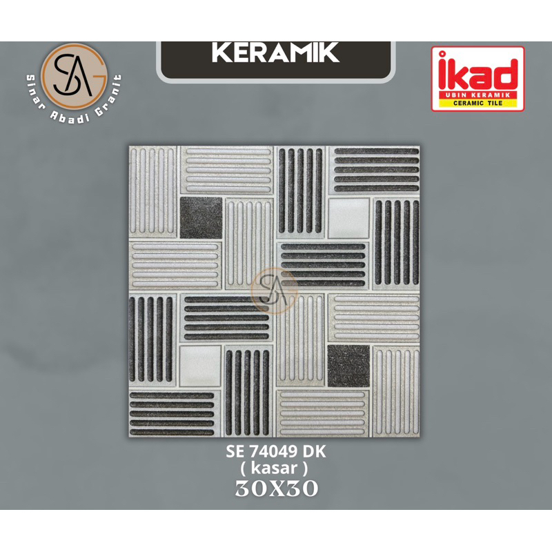 keramik 30x30 ikad SE 74049 DK / keramik lantai kamar mandi / keramik toilet