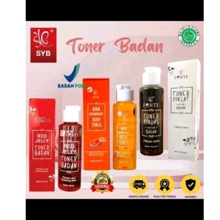 SYB FORTE TONER BADAN Toner Badan Red jelly Syb / Toner badan coklat SYB / Toner Badan AHA SYB