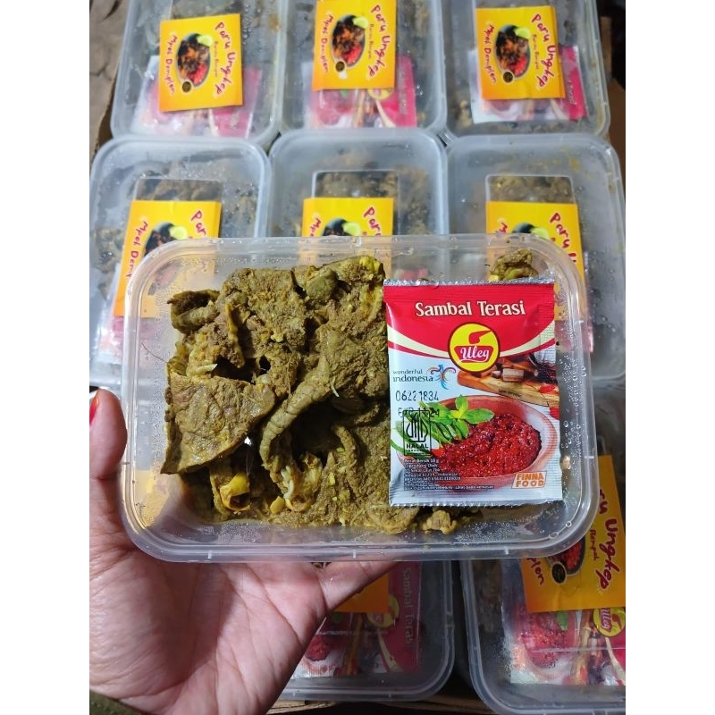 

paru ungkep mpok demplon + sambal