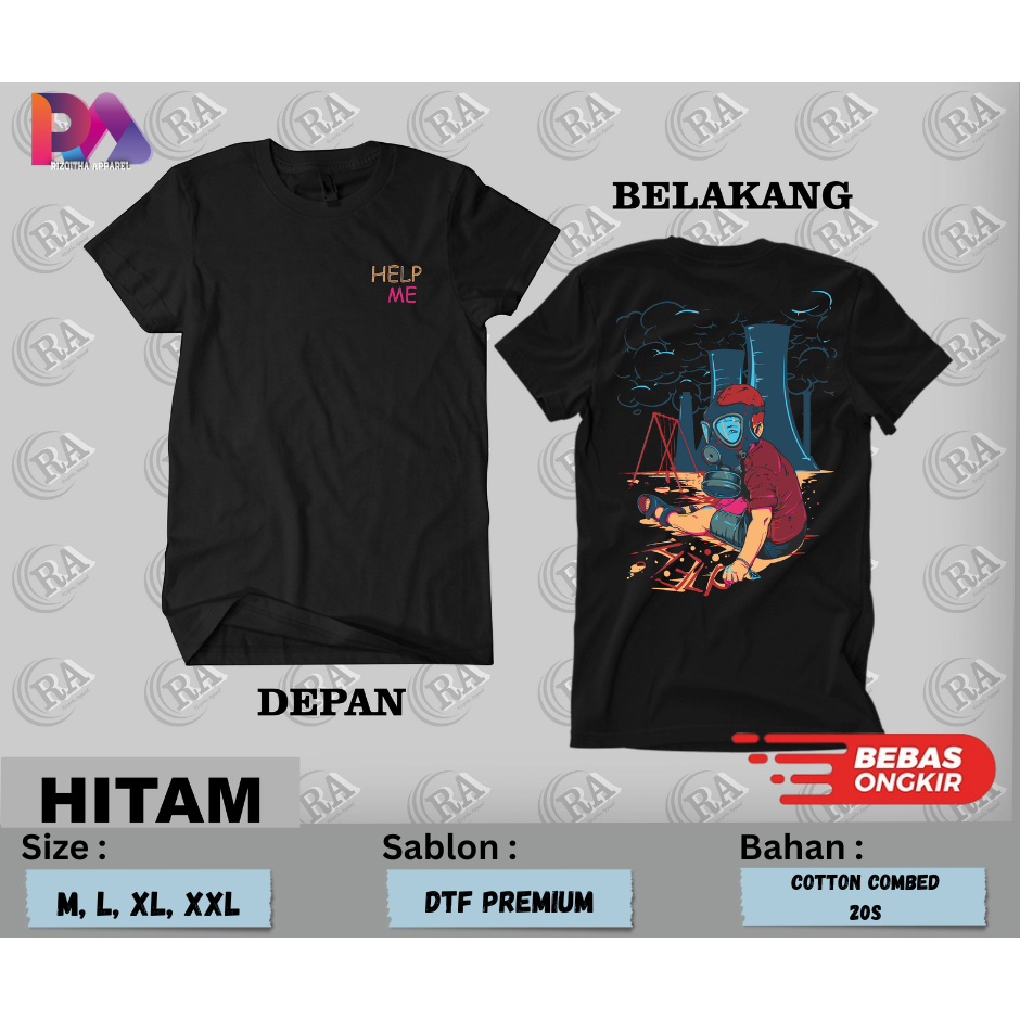 Baju Kaos Pria Keren | Tshirt pria premium original | Cotton Combed 20s