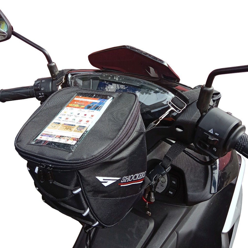 SHOCKERS-HOLDER MOTOR TAS Skincare MOTOR TAS SELEMPANG WAIST BAG HP WATERPROOF HANDPHONE TOUCHSCREEN