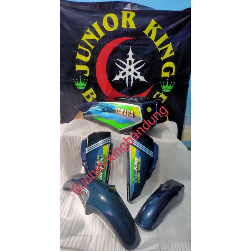 body set rx king master tahun 1998 2000 awal warna hijau botol tangki spakbor dop samping aki