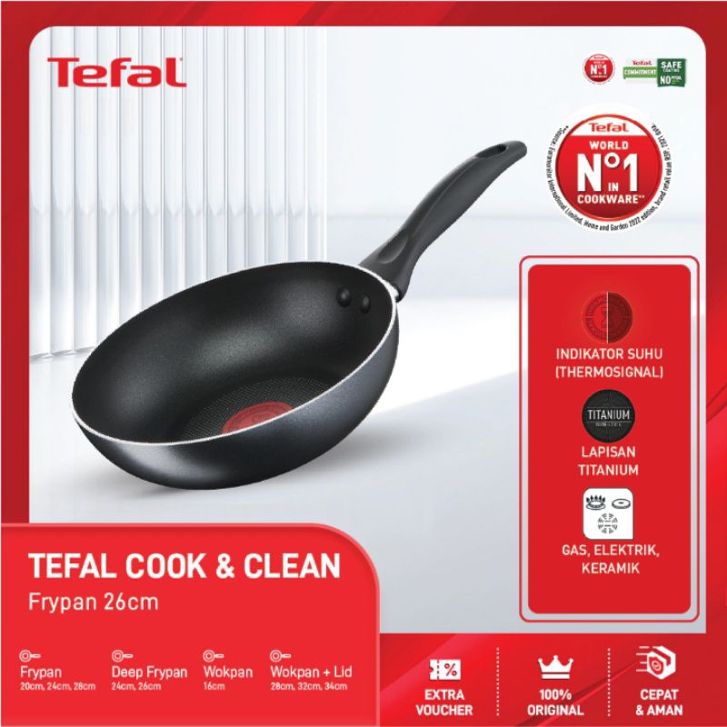 Tefal Cook & Clean Frypan 26cm