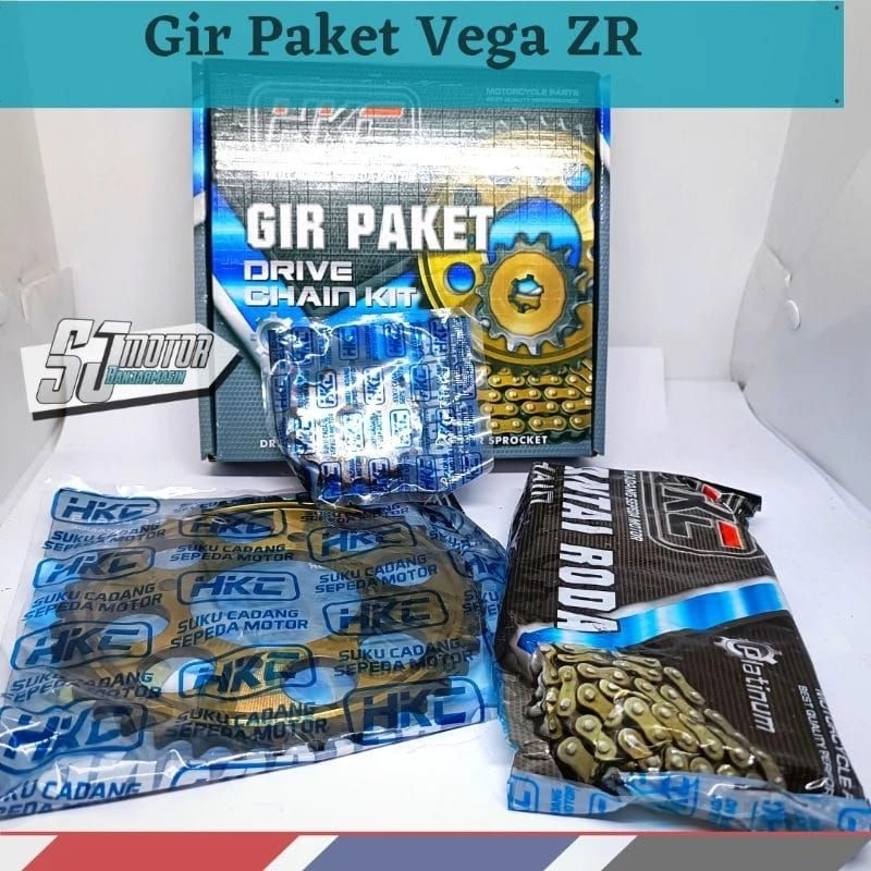 Gir Paket Gir Set HKC Vega ZR Jupiter Z New Jupiter Z Robot (Rantai 428 H/ Lebih Tebal)