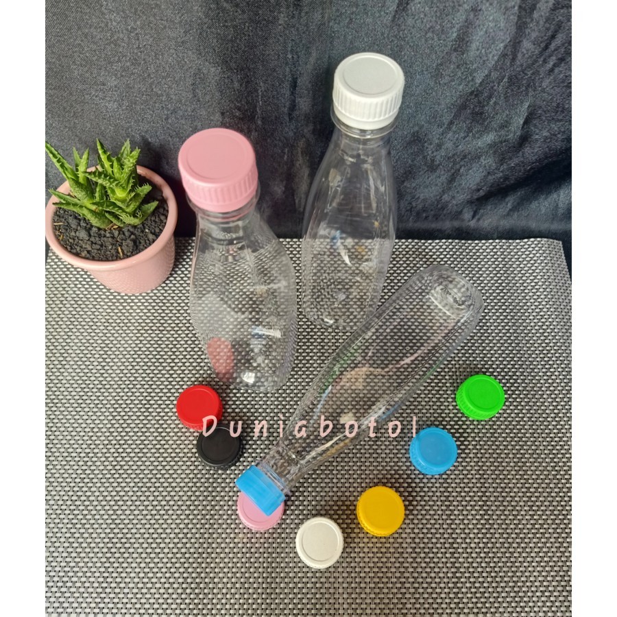Botol plastik 500 ml Botol Tibet ( New) NOTE WARNA TUTUP