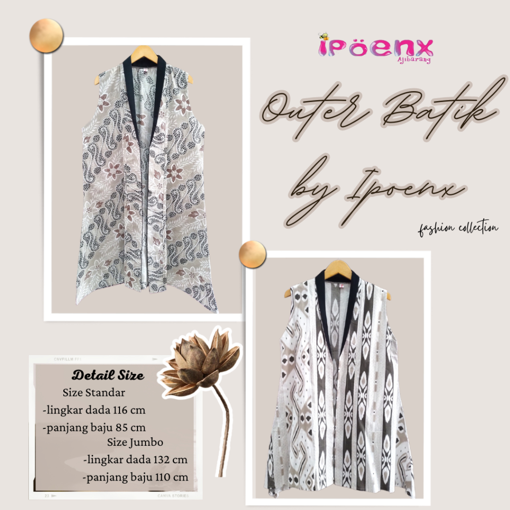 Outer Batik Modern Batik Kekinian Outer Batik Fomal & Non Formal
