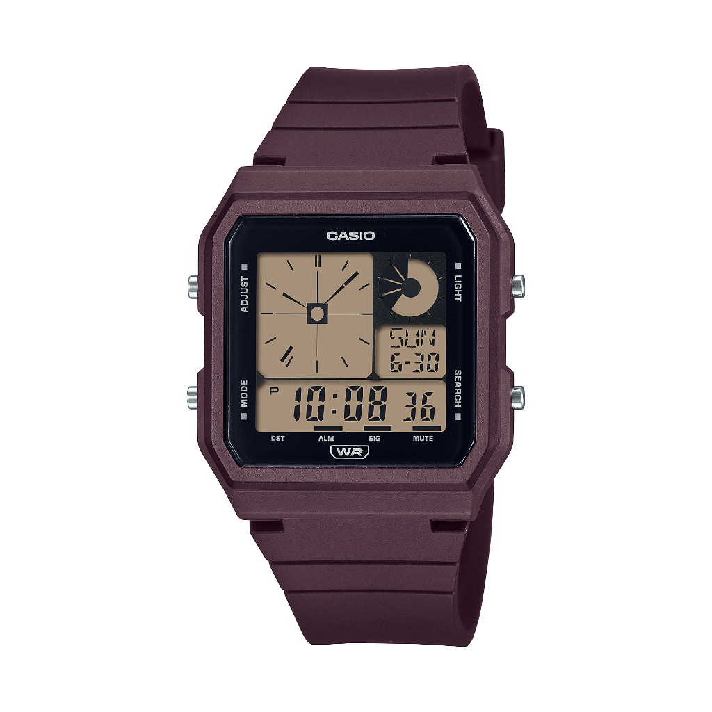 Casio LF-20W-5A Merah Maroon Original / Jam Tangan Pria Wanita Unisex Digital