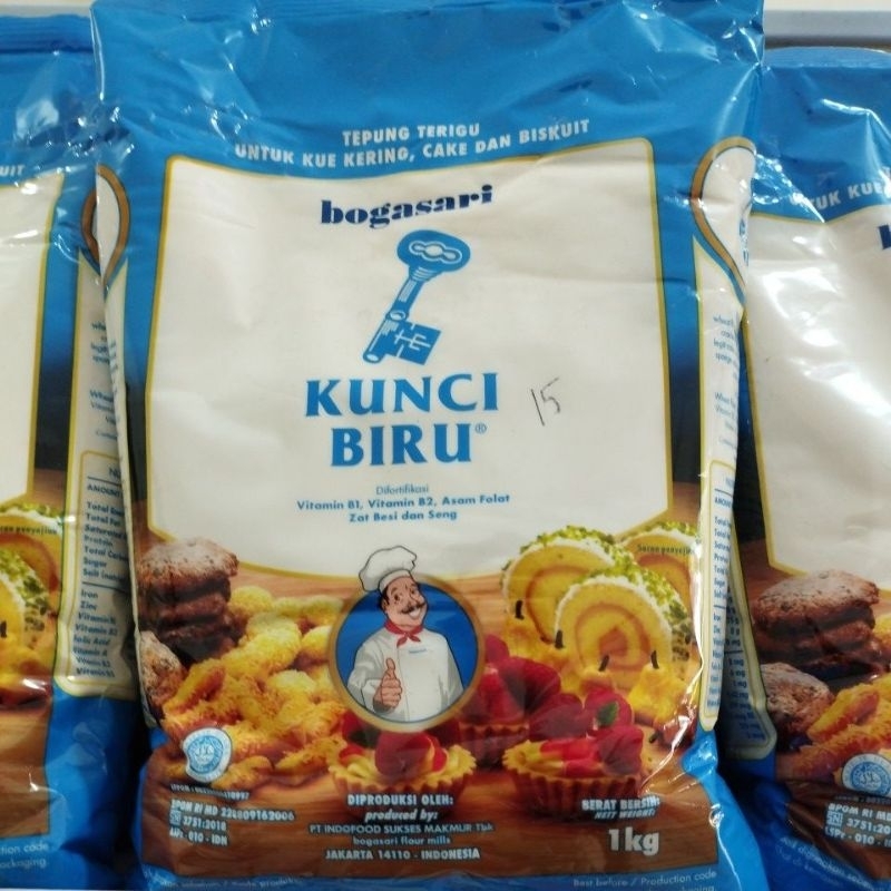 

kunci biru tepung terigu kue kering cake dan biskuit 1kg
