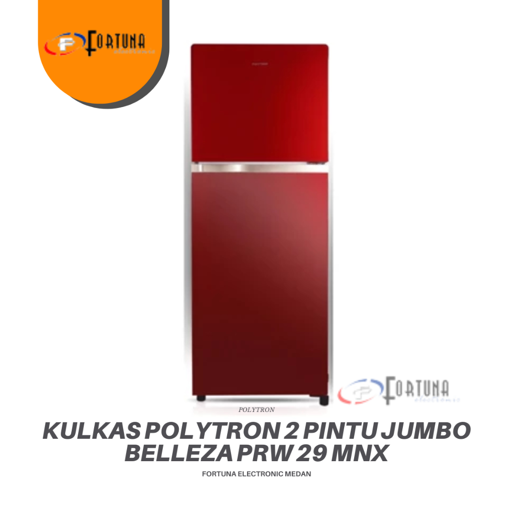 KULKAS 2 PINTU POLYTRON BELLEZA PRW29MNX / PRW 29 MNX MEDAN KOTA FREE ONGKIR