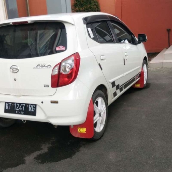 Mudflap Mudguard Karpet Lumpur Kepet Lumpur Model Rally Look Mobil Universal 4pcs