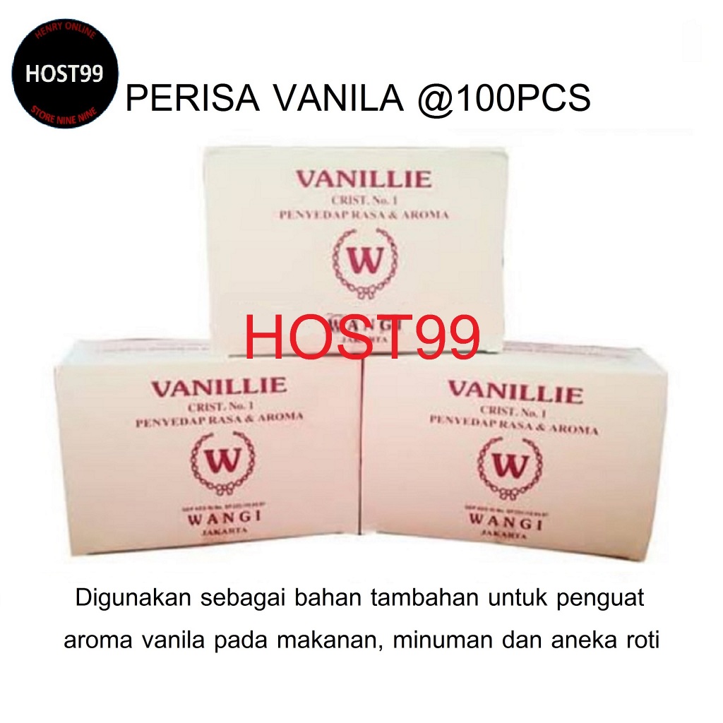 

VANILLIE W CRIST NO.1 VANILLI WANGI PENYEDAP RASA DAN AROMA VANILY W