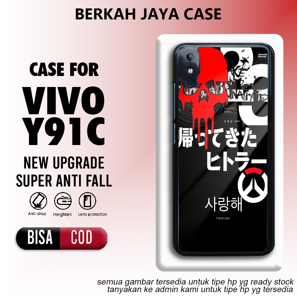 case vivo y91c casing vivo y91c kesing motif art 03 cute case keren karakter bahan hardcase softcase