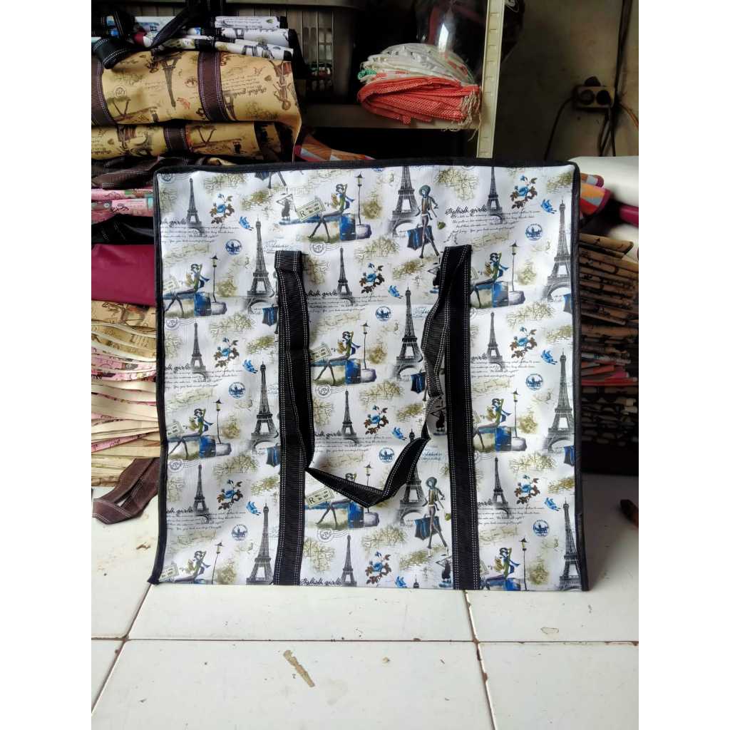 Tas Jumbo, Tas Jumbo serbaguna, Tas karung jumbo serbaguna, Tas jumbo bahan spon motif