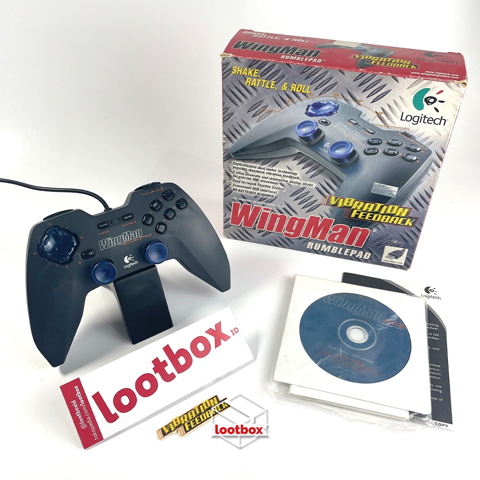 Gamepad Joystick USB PC Logitech Wingman Rumblepad - SECOND