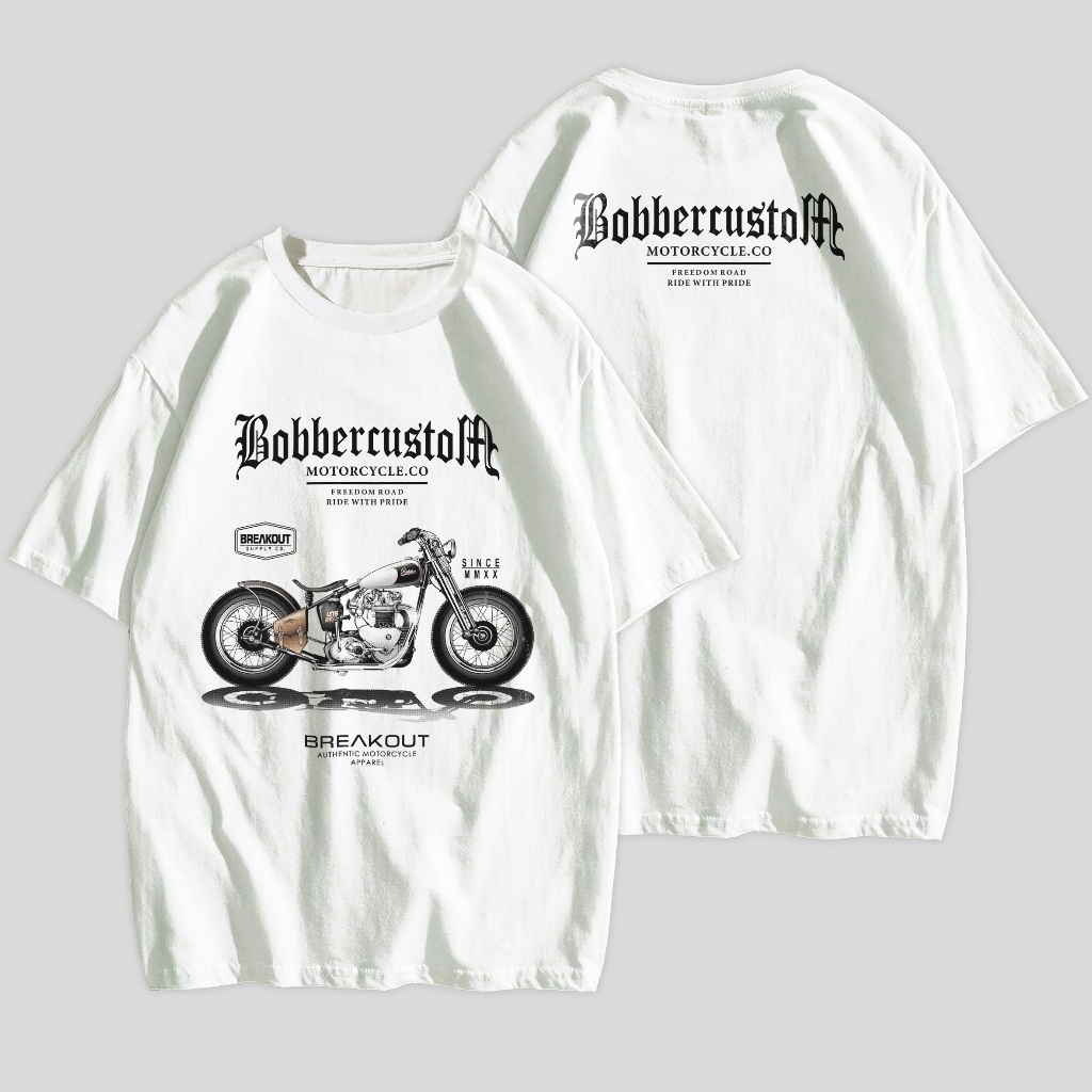 kaos motor bobber  tshirt bobber custom motorcycle kaos motorcycle custom