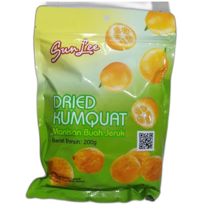 

Sunlee Dried Kumquat 200g / Sun Lee Manisan Buah Kering Jeruk Kumquat 200g