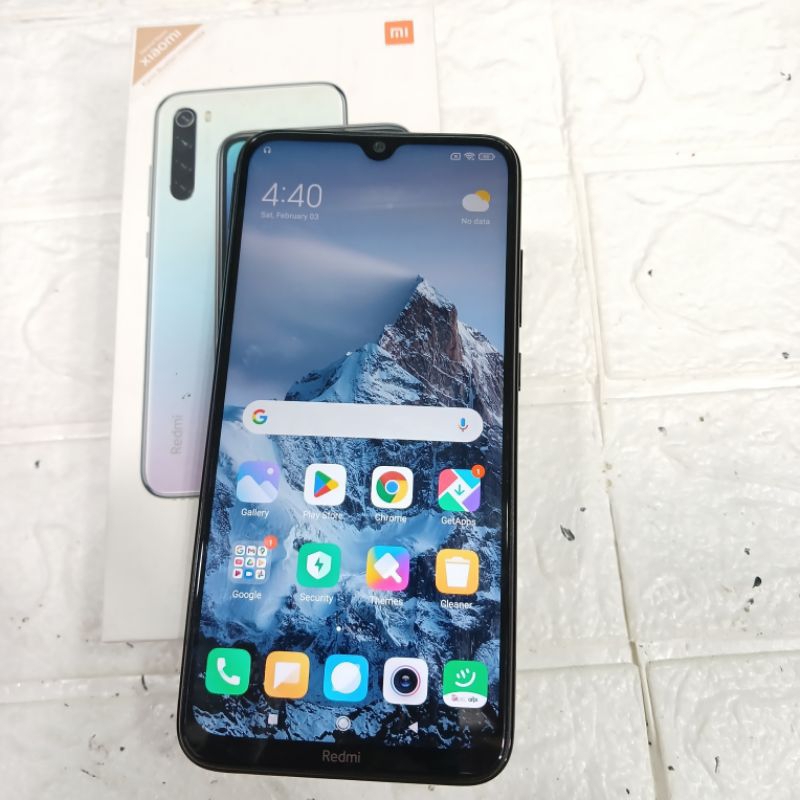 Second handphone Redmi Note 8 ram 6+2/128gb hp box