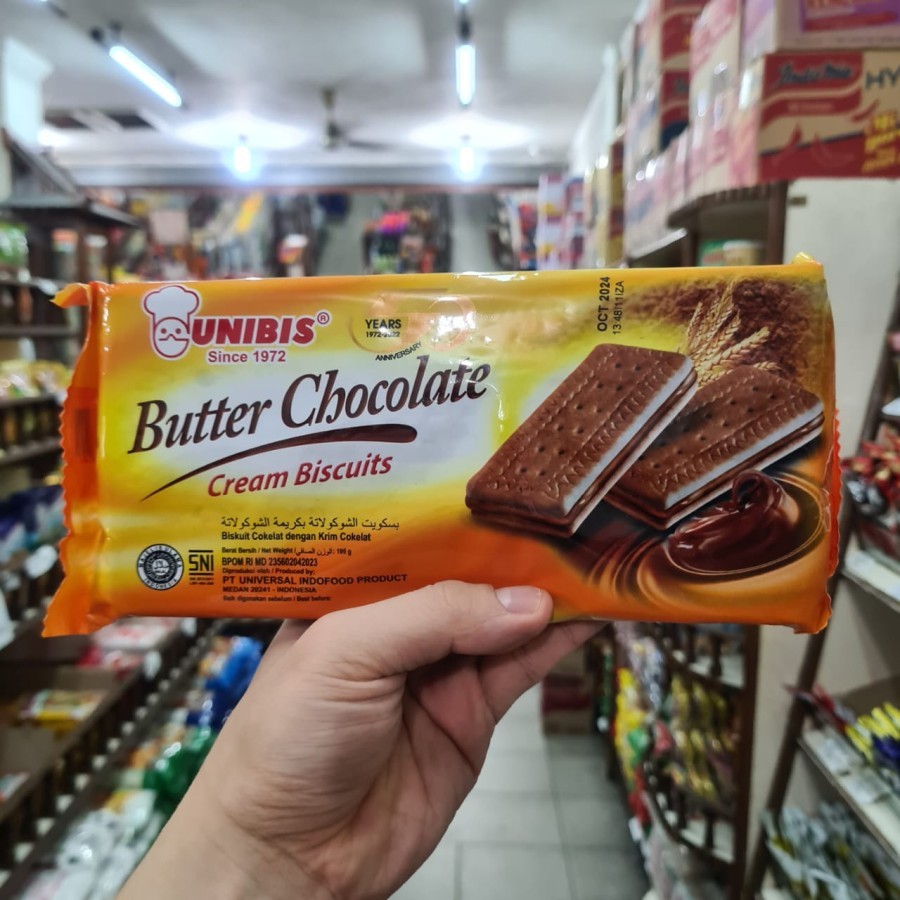 

BISKUIT COKELAT UNIBIS BUTTER CHOCOLATE CREAM BISCUITS / BISKUIT UNIBIS BUTTER CREAM BISCUITS