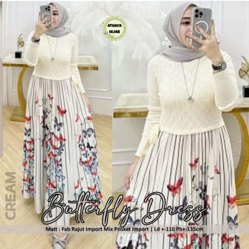 FREE GIFT - CINDY DRESS/BUTERFLY DRESS/CINTYA DRESS / LIVIA DRESS BY ATAYA HIJAB