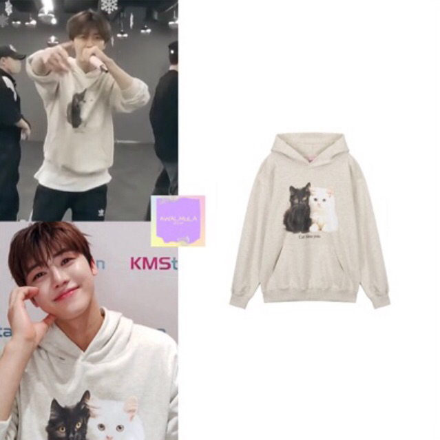 (PO) OFFICIAL SALE ITZAVIBE Baby Cat Bless You Hoodie worn by NCT Jaemin