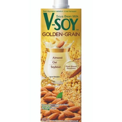 

Tertarik Soya Bean Milk Susu Soya VSOY Golden Grain Isi 1 Liter