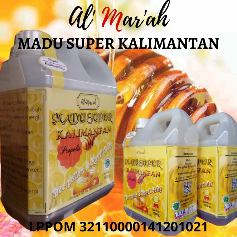 

Pesan Saja Madu Super Kalimantan 1 kg AlMarah Beepolen dan Royal Jelly