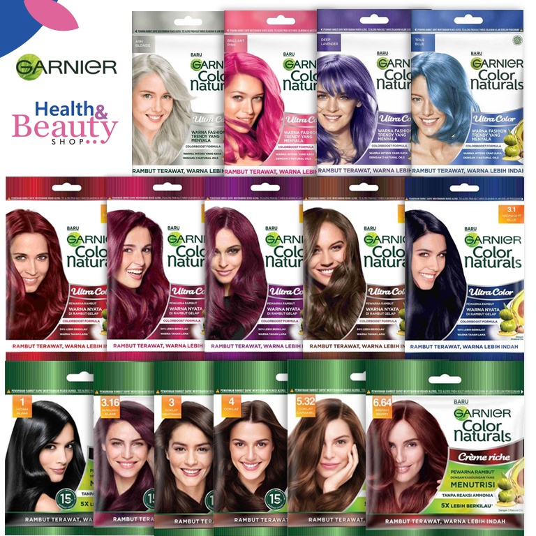 Sedia Disini Garnier Hair Color Natural  Pastel Color  Ultra Color  Semir Rambut Garnier