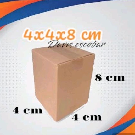 

Kardus kecil 4x4x8 box packaging kemasan