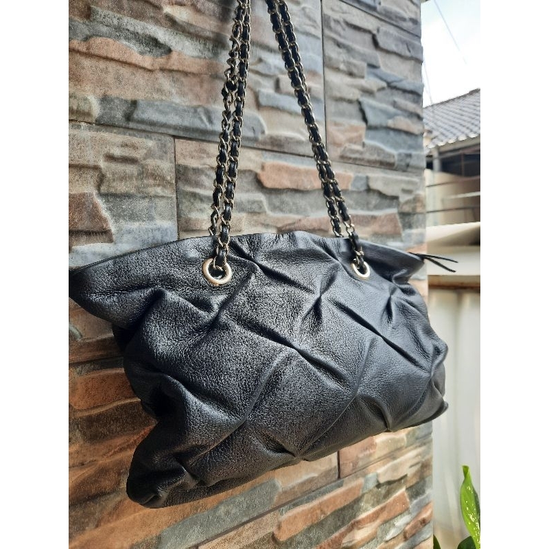 Totebag Rantai Hitam NOBRAND - TAS PRELOVED