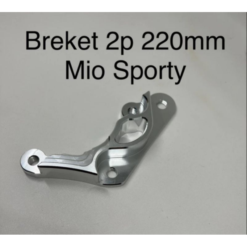 Breket kaliper 2 piston Mio Sporty Lama 5TL Breket 2P Mio Sporty Disk Disc 220MM