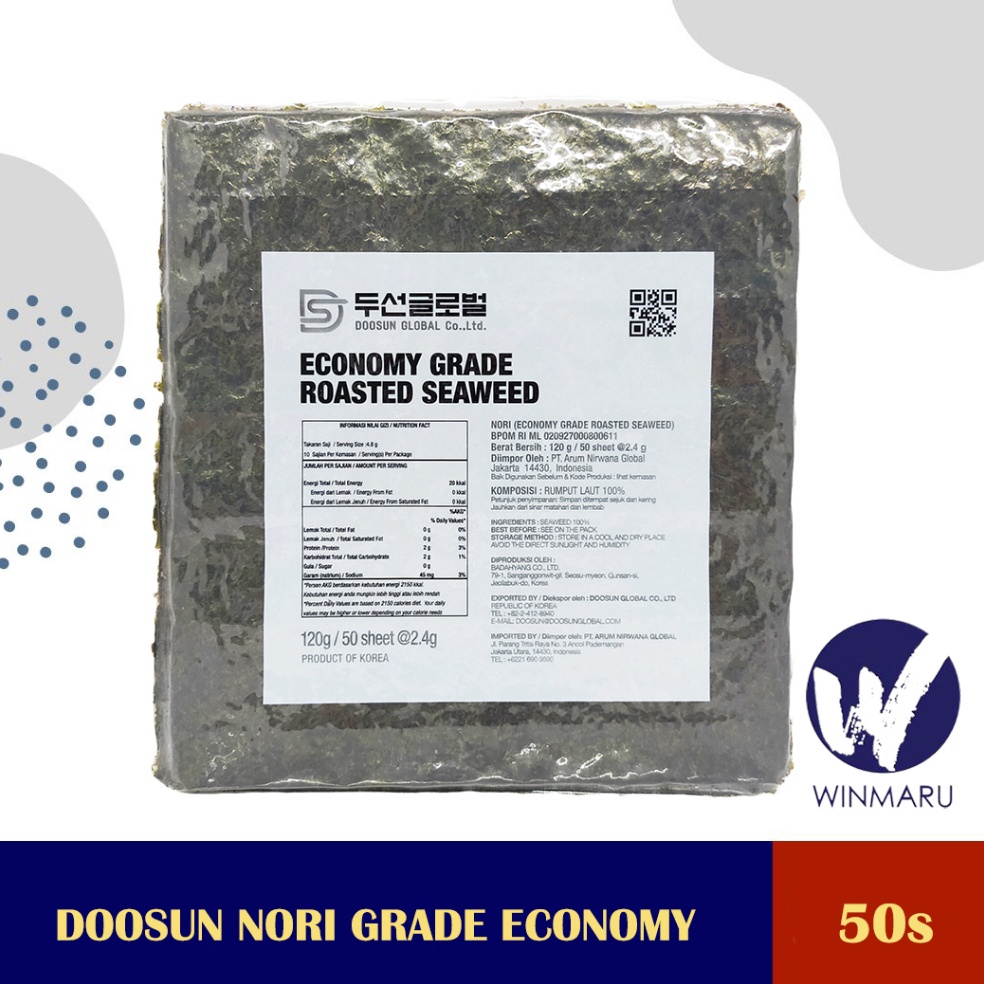 

Best Doosun Nori Grade Economy 5s 5 sheets