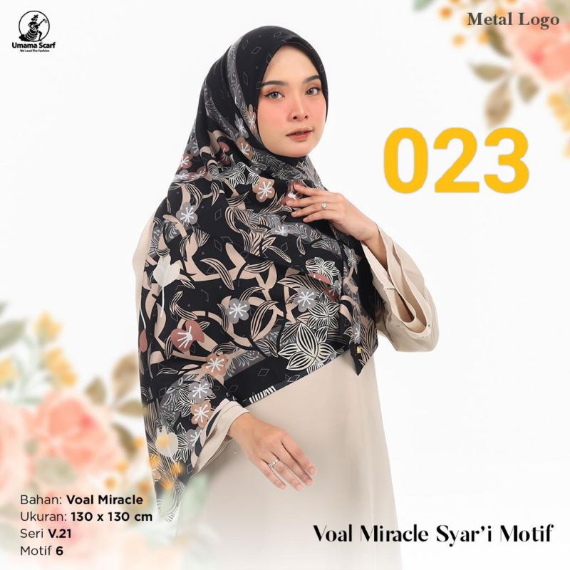 Hijab segiempat motif Jumbo Umama  LC 130x130 sd 140x140 MOTIF RANDOM