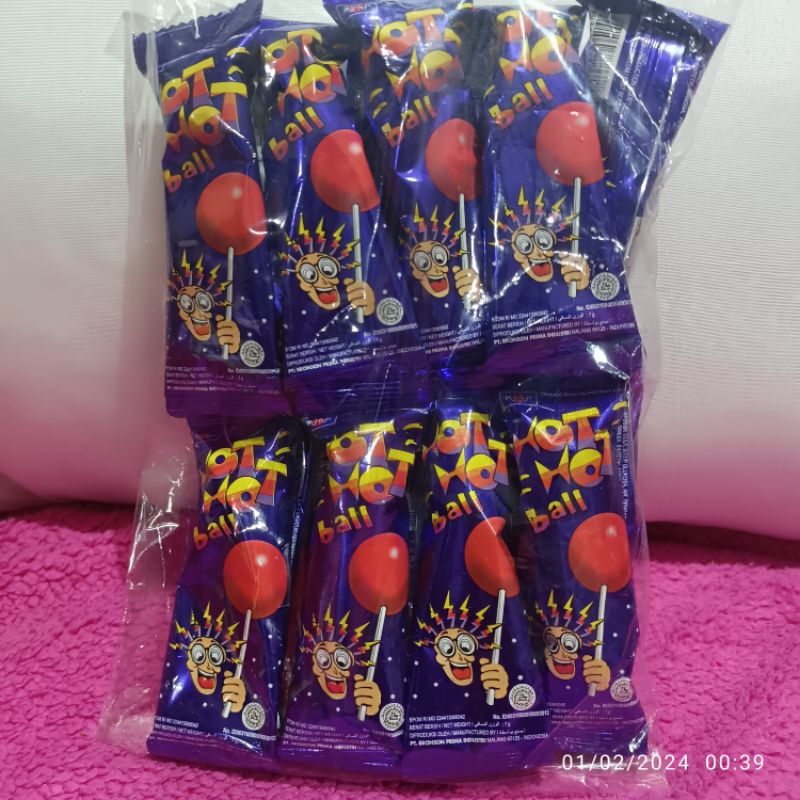 

permen hot hot bal lolipop hothot bal pop 1 pack kembang gula lollipop rasa mangga