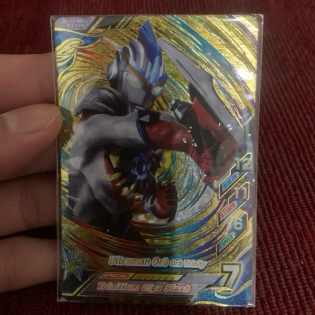 Ultraman Orb Trinity B3-008 UR Kartu Ultraman Fusion Fight R/B Versi 3 Ultrarare