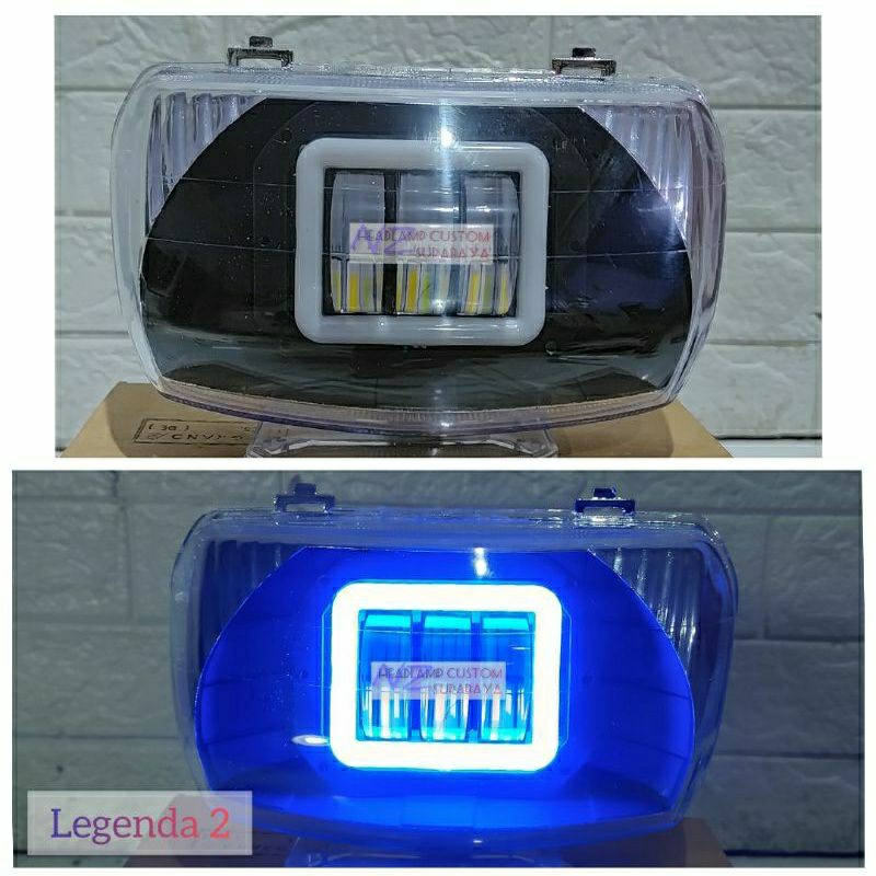 lampu tembak led daymaker Astrea legenda 2 set reflektor,,lampu depan daymaker Astrea legenda 2