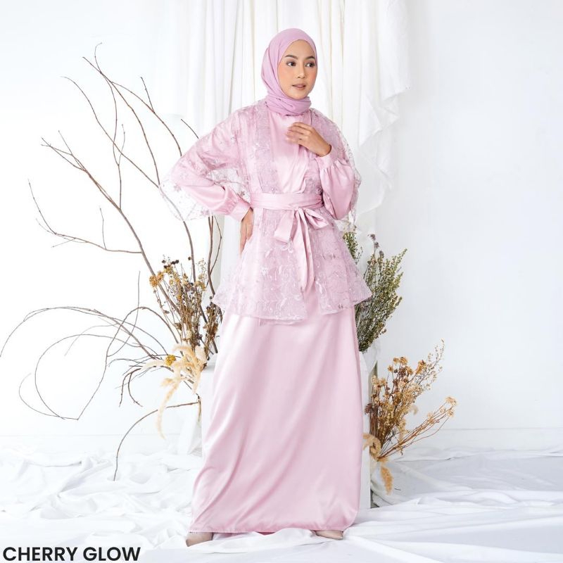 aqila outer set long dress / gamis brokat