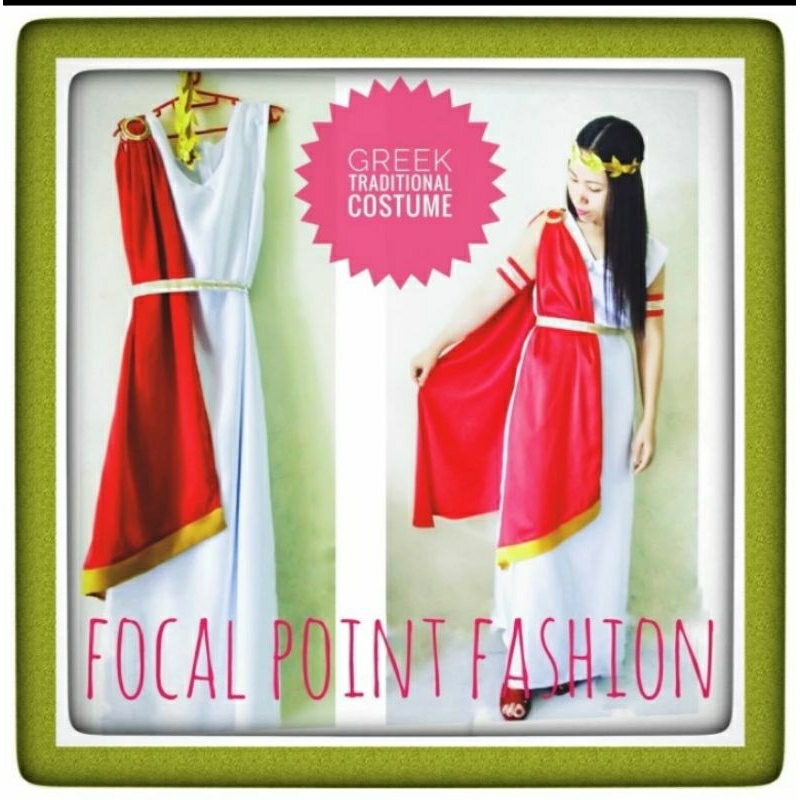 kostum Yunani wanita dewasa Greek goddess costume